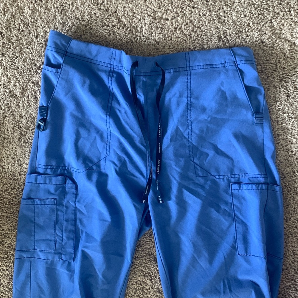 Carolina blue Carhartt scrub pants